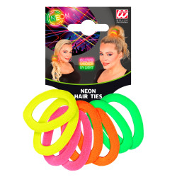 Neónové gumičky do vlasov